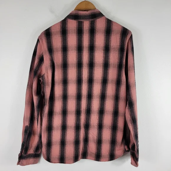 Ovadia Sons Max Plaid Cotton Button Up Long Sleeve Shirt